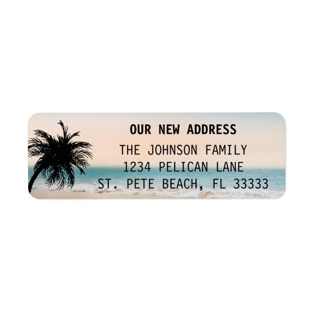 Floride Palm Beach Sunset New Home Retour Adresse (Devant)