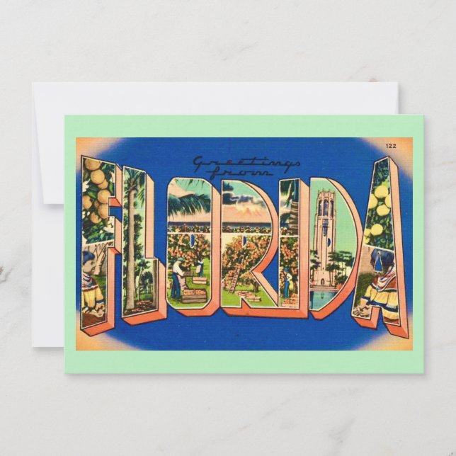 Floride Salutation Moving Faire-part (Devant)