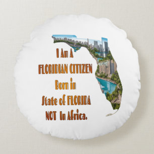 Floridian Citizen Round Pillow