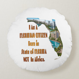Floridian Citizen Round Pillow