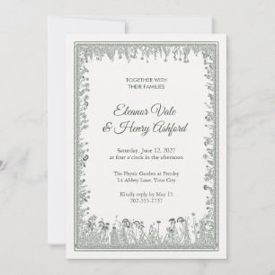 Florilegium Folio Wedding Invitation