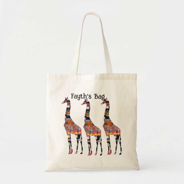 Florillas Giraffe Tote Bag (Front)