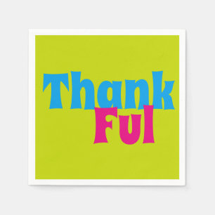 Florillas Thankful Napkin