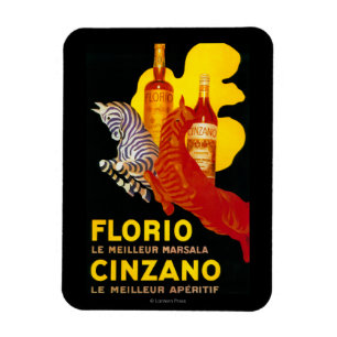 Florio Cinzano Vintage PosterEurope Magnet