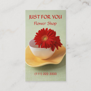 Florist and Flower Shop Personal Card