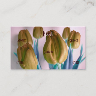 Florist - Beige Tulips Business Card