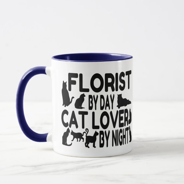 Florist Cat Lover Mug (Left)