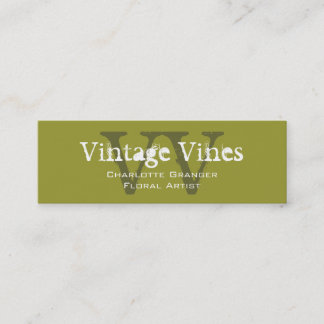 Florist Customizable Business Card Monograms