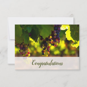 Florist Edition Vine Photo Congrations Note Card