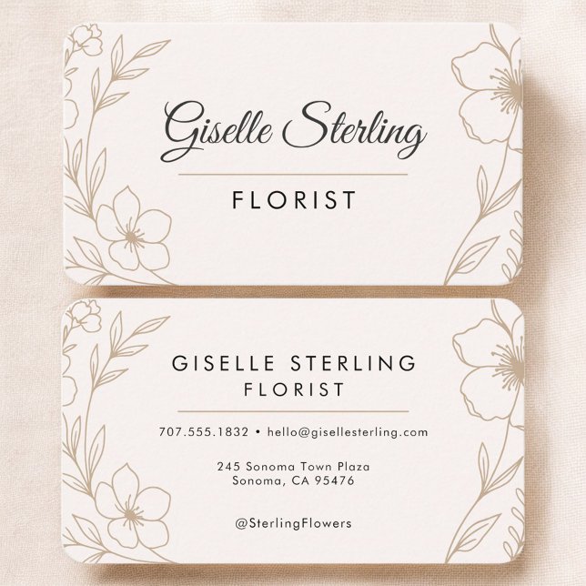 Florist Floral Business Card (Creator Uploaded)