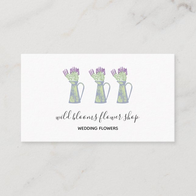 Florist  | Flower Shop Cute  Business Card (Front)