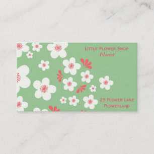 Florist Flower Shop Stylish business Card
