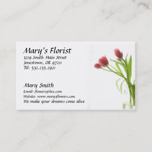 Florist Flowers Business Card