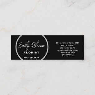 Florist, Flowers  Mini Business Card