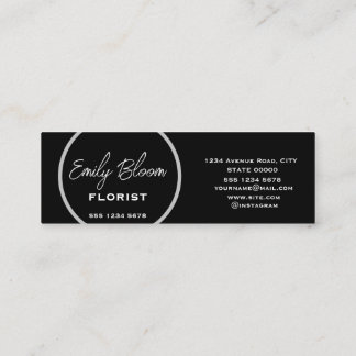 Florist, Flowers  Mini Business Card