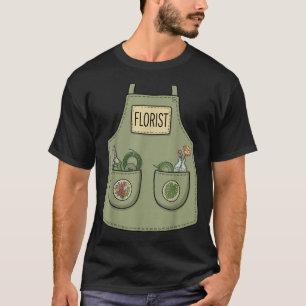 Florist Funny Floral Designer Gardener Apron T-Shirt