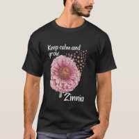 Florist Keep Calm Floral Gardener Zinnia