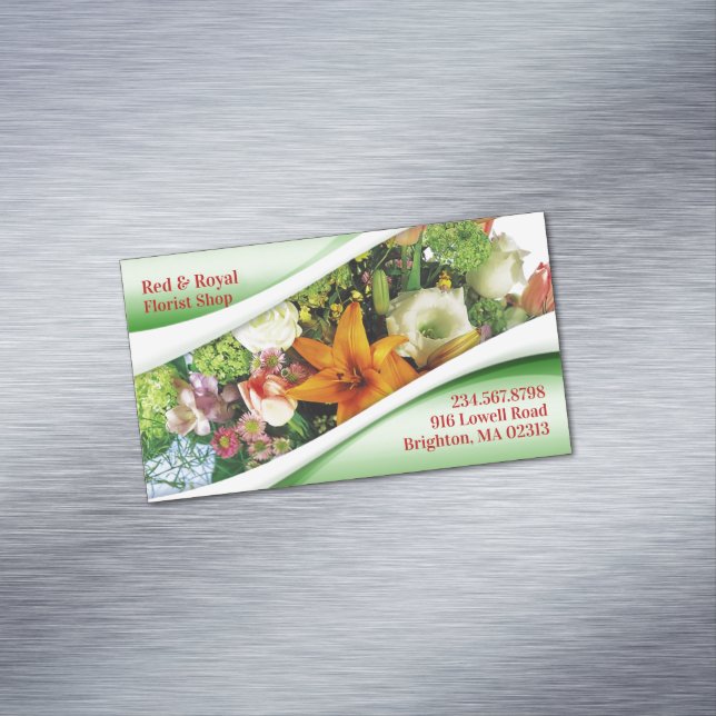 Florist Magnetic Business Card (In Situ)