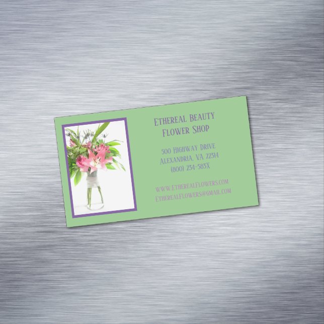  Florist Magnetic Business Card (In Situ)