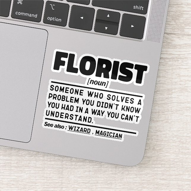 Florist Noun Definition Cute Floral Cool Floristry (Detail)