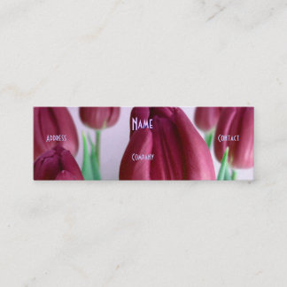Florist - Rosey Tulips Mini Business Card