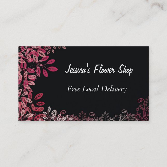 Florist Shop carte de visite (Devant)