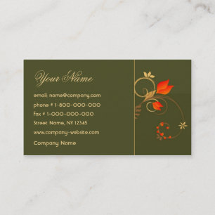 Florist Stylist Designer Business Card