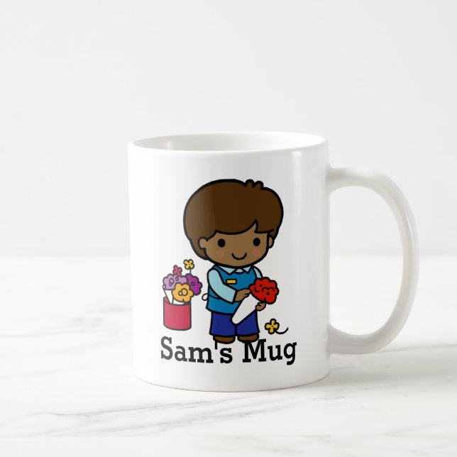 Florist with flowers coffee mug (Right)