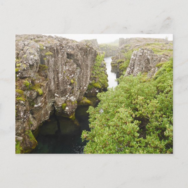 Flosagja Canyon Iceland Postcard (Front)