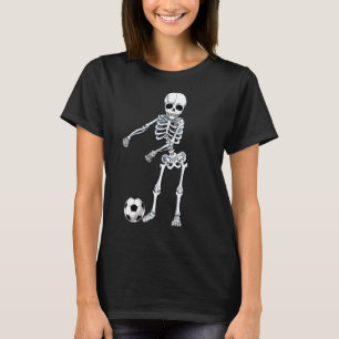 Floss Dance Skeleton Soccer Ball Boys Men Flossing T-Shirt