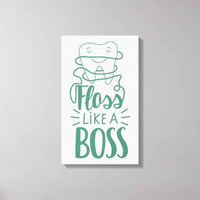 Floss Like A Boss Canvas Print (Front)