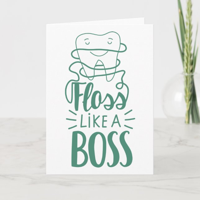 Floss Like A Boss Card (Front)
