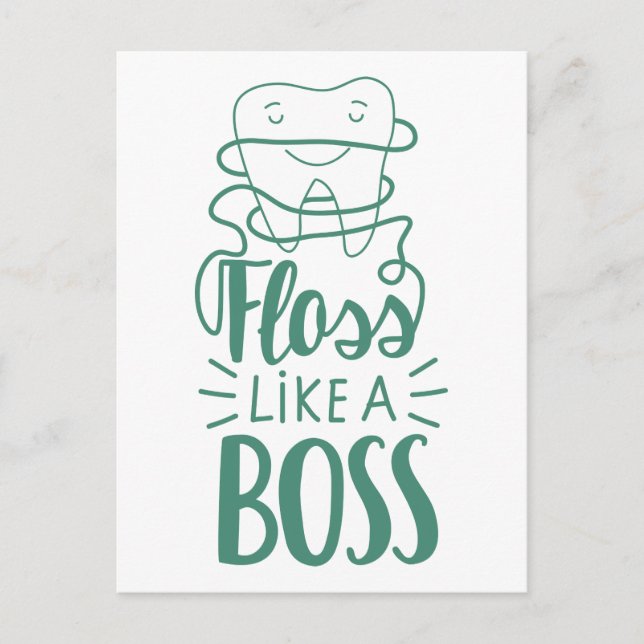 Floss Like A Boss Postcard (Front)