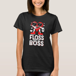 Floss Like a Boss Valentines Day Boy Valentine Boy T-Shirt