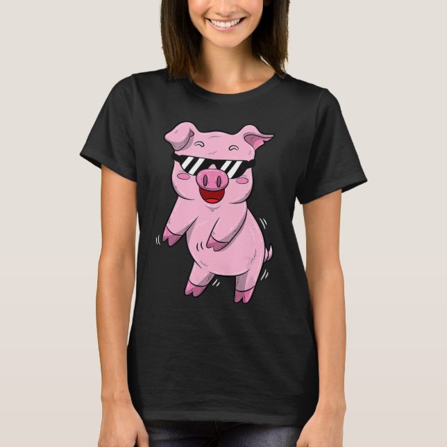 Floss Pig Dance Boys Flossing Swine Lover Gift T-Shirt (Front)