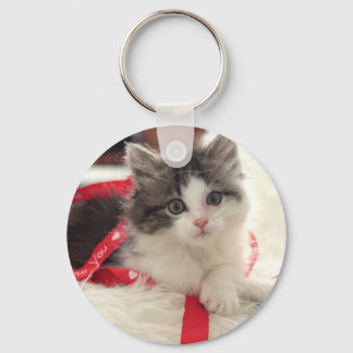 Flossie the Kitten Keychain