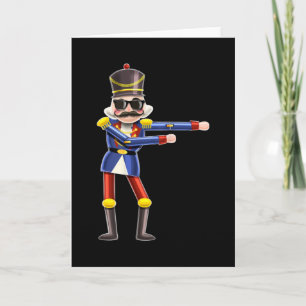 Flossing Nutcracker Christmas Kids Card