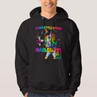 Flossing Unicorn Kindergarten Graduation Cap Gift Hoodie