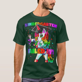 Flossing Unicorn Kindergarten Graduation Cap Gift T-Shirt