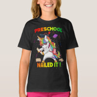 Flossing Unicorn Preschool Graduation Cap Diploma