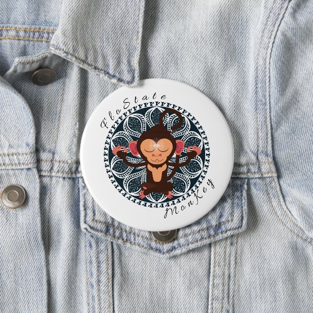FloState Meditating Money Round Button (In Situ)