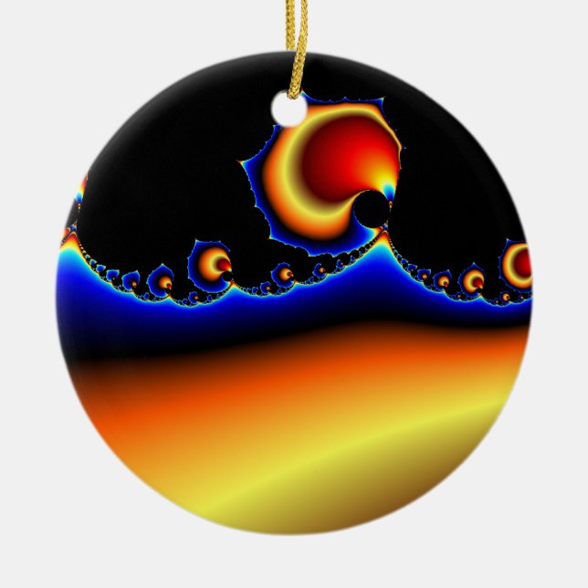 Flotsam Goodega - Fractal Ceramic Ornament (Front)