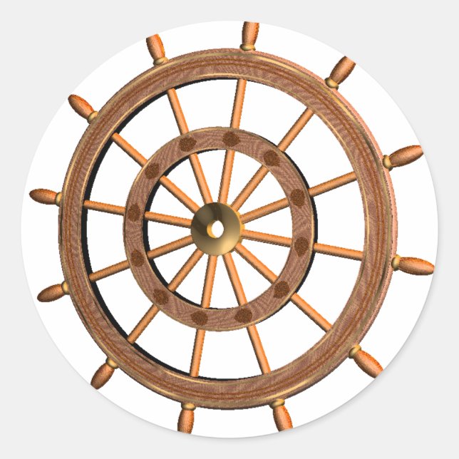 Flotsam Wheel Classic Round Sticker (Front)