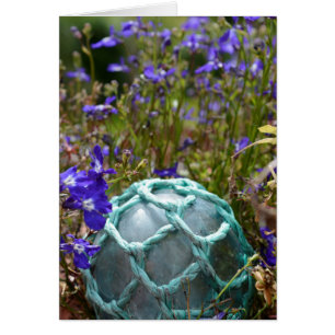 Flotte De Pêche En Verre Et Fleurs