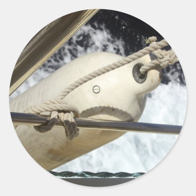 Flotter sur un bateau Stickers en mer (Devant)