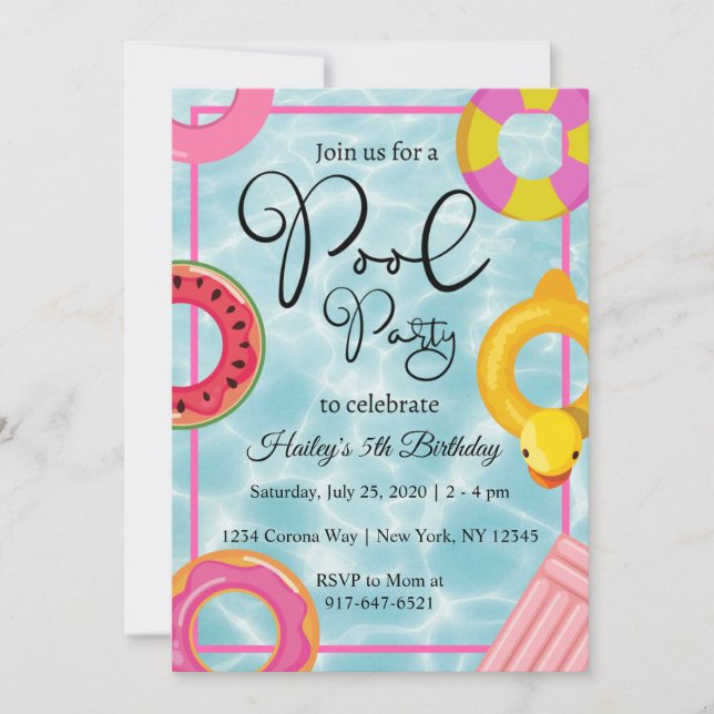 Flottes de la fête d'anniversaire Invitation (Devant)