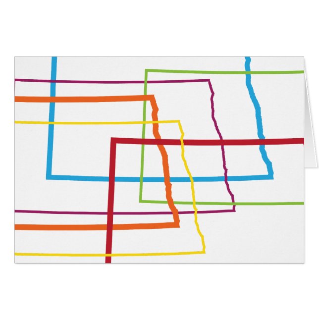 flou de la fierté du dakota du nord (Devant horizontal)