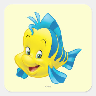 Flounder Square Sticker