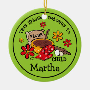 Flour Child Personalized Ornament