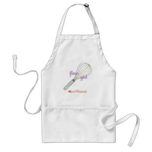 Flour Girl apron, personalized with name Standard Apron